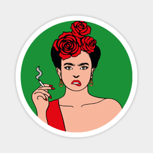 Romantic Frida Kahlo Magnet